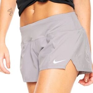 New Nike Women's Gray Fitness Running Shorts